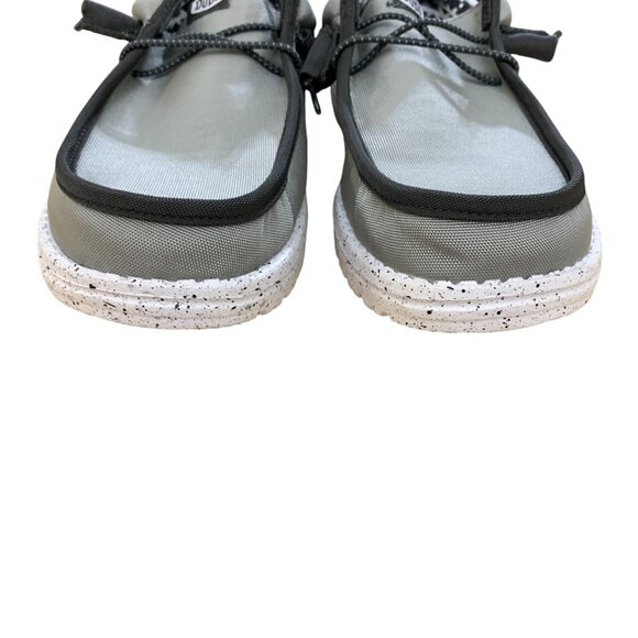 NEW Hey Dude Mens Wally Nylon Mens Loafer Shoes Size 9 Grey‎ Shoe - Picture 5 of 15